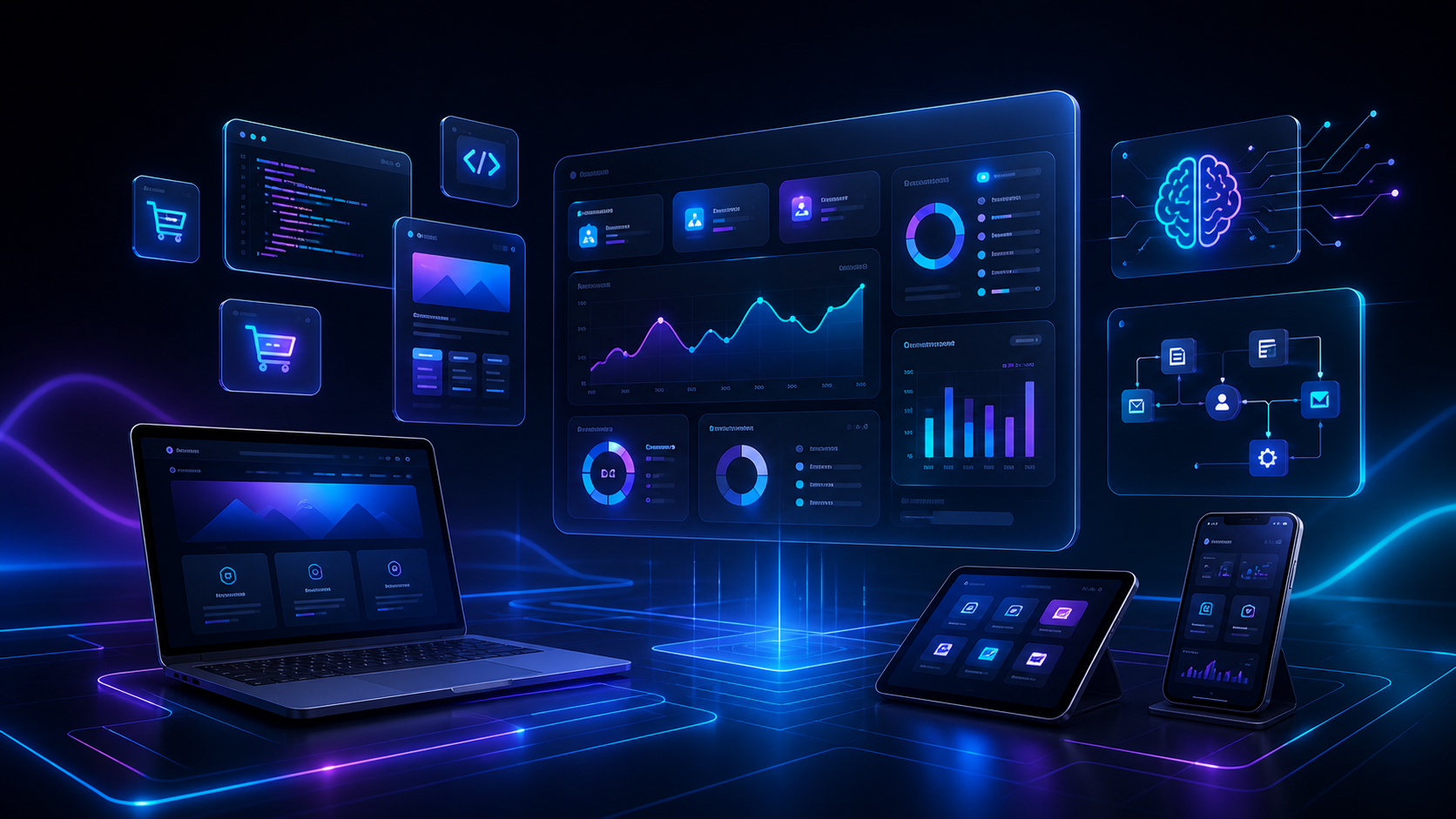 Premium software dashboard ecosystem