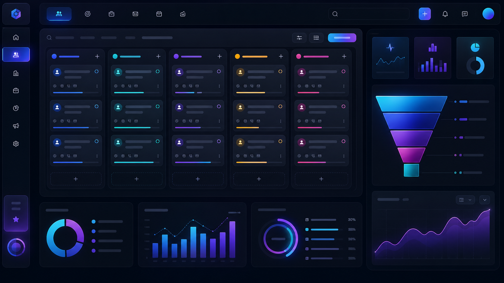 LeadFlow SaaS dashboard interface